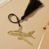 Airplane Brass Bookmark