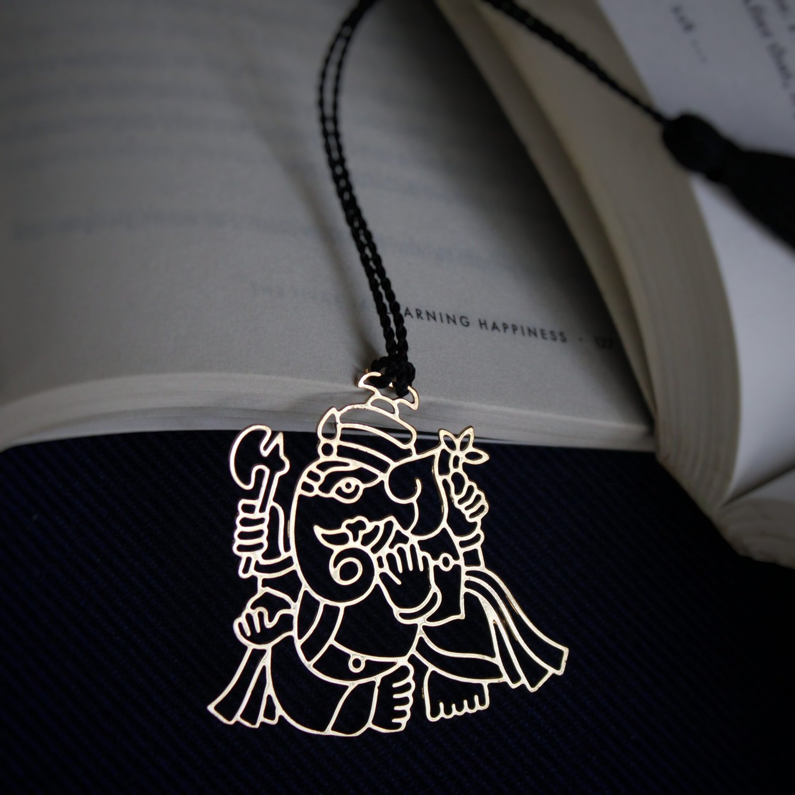 Ganesha Brass Bookmark