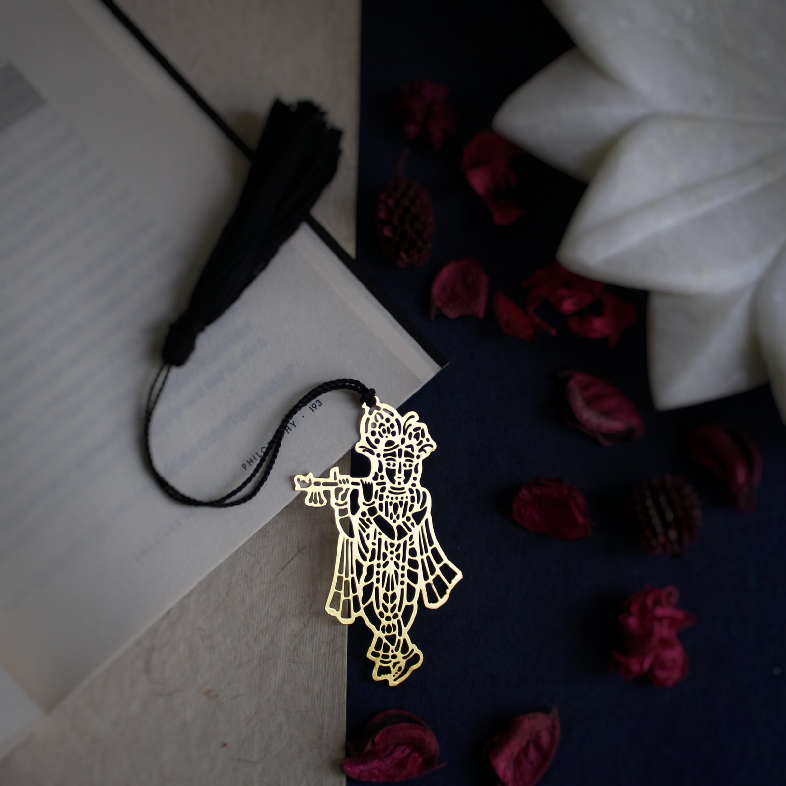 Krishna Brass Bookmark