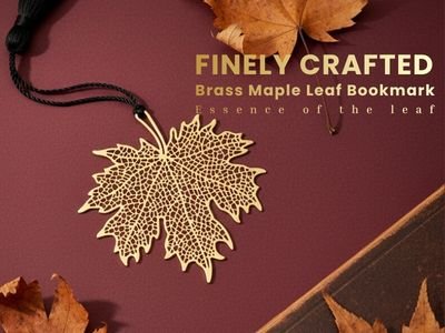 Elephantaa.com Maple Leaf Bookmark