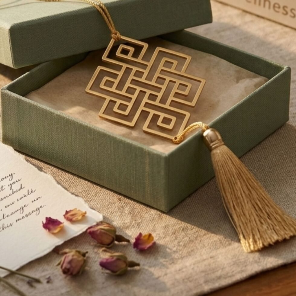 Endless Knot hanging decor gift box premium packaging unique gift spiritual present