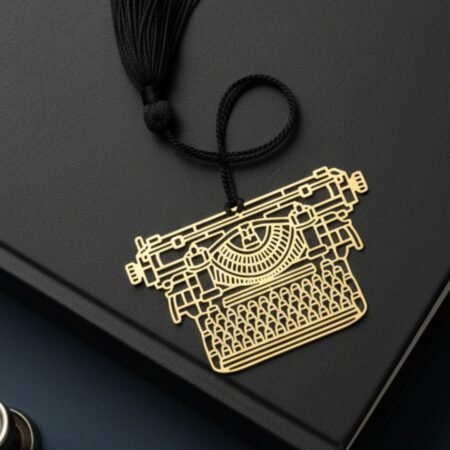 Typewriter Brass Bookmark