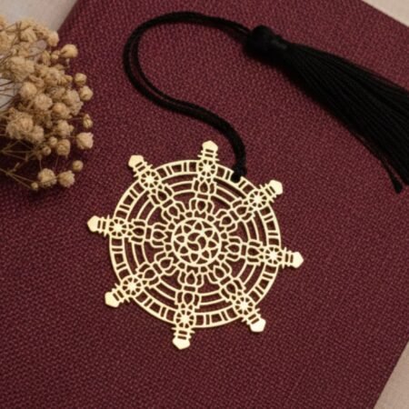 Dharma Chakra Brass Bookmark